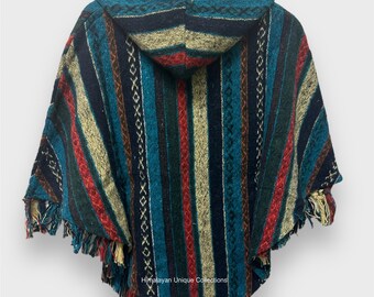 Guru-Shop, Poncho Hippie Chic, Etnische Poncho, Andes Poncho