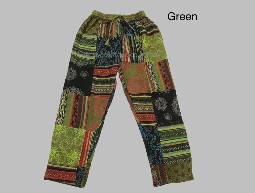 Eaphi cotton lace patchwork pants / ecru