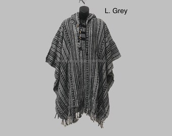 Boho hippie Handmade Cotton Poncho