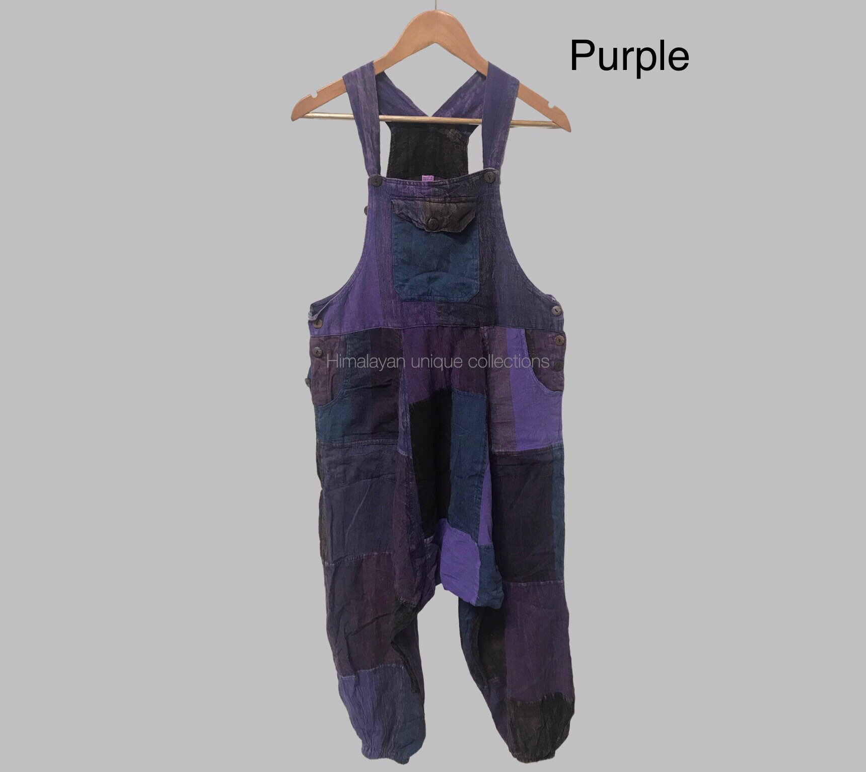 Hippie patch overalls