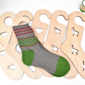 Wooden Sock Blockers: Size L, Knitting Tool, Sock Dryer