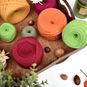 Tshirt yarn 50m or 100m balls in 7-9mm thickness 100% Cotton yarn Premium quality t shirt yarn for baskets, bags, rugs and home decor