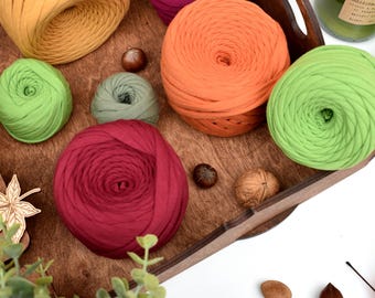 Tshirt yarn 50m or 100m balls in 7-9mm thickness 100% Cotton yarn Premium quality t shirt yarn for baskets, bags, rugs and home decor
