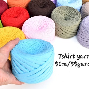 Yarn, Metallic Tshirt Yarn, Shiny T-shirt Yarn for Crocheting, DIY Hand Bag  Yarn, Rug Yarn, Home Decor Yarn, Guchet, Polyester Yarn 