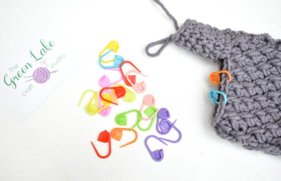 Stitch Markers Knitting Stitch Markers Crochet Stitch Markers Row Lockers  Marker Stitch Clips Easy to Put on Stitch Markers 