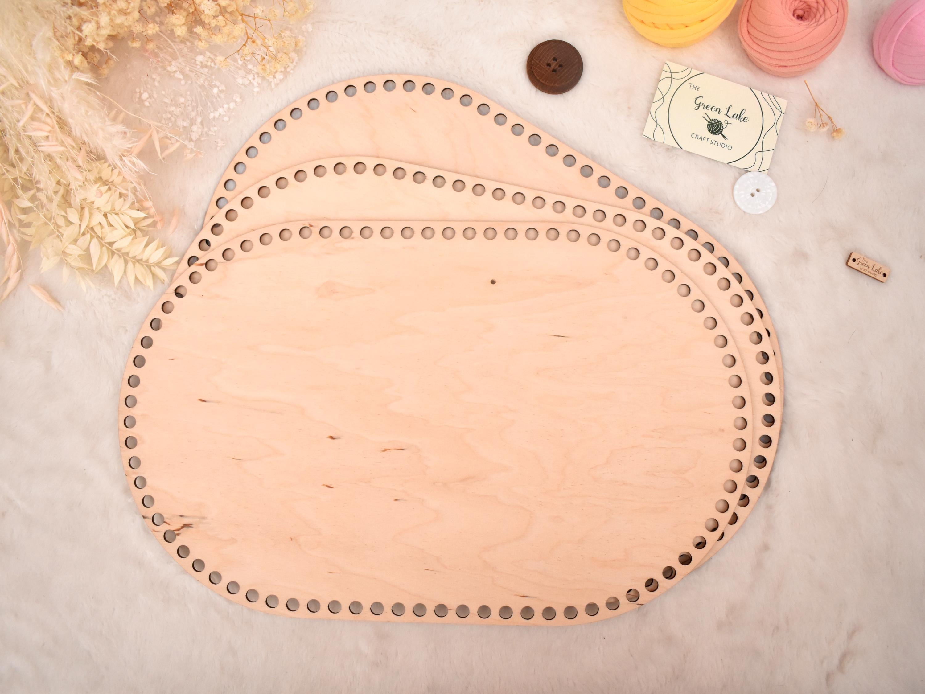 1 Pc Moses Basket Wood Bottom 27.56 X 15.75 Inches/ 70 X 40 Cm Oval