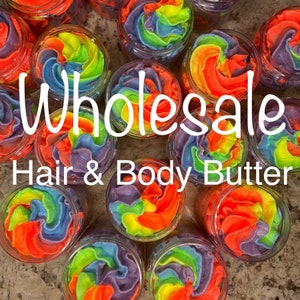 7lbs/1Gal or 35lbs/5Gal Wholesale Thick Whipped Hair and Body Butter with Shea & Cocoa Butter