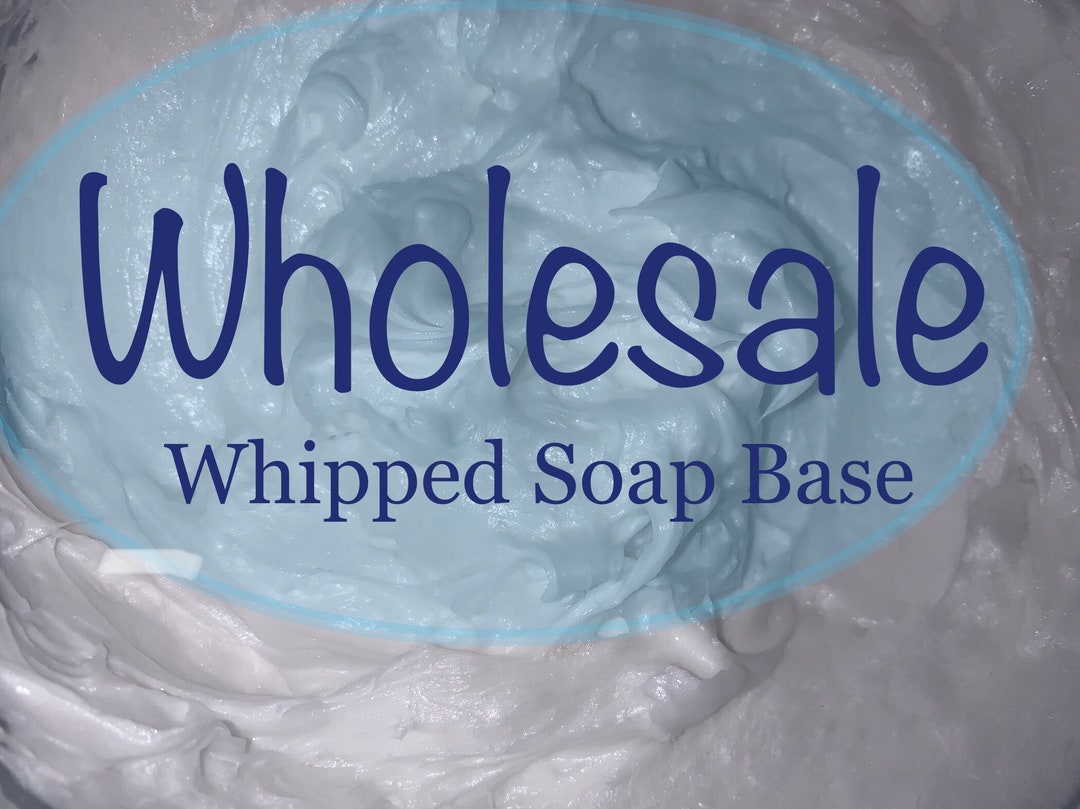 8lb 128oz Bulk Whipped Soap Base for Sugar Scrubs, Cream Face Wash