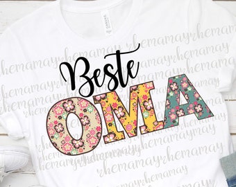 Oma Germania Regalo, Beste Oma Png, Regali Tedeschi, Nonna Sublimazione, Sublimazione Oma, Nonna Png, Ferrone On, Dtg Printing, Oma Png
