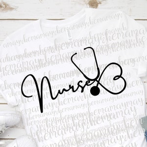 Nurse Svg, Stethoscope Svg, Nurse Sublimation, Nurse Png, Instant Download Cut File, Commercial Use, Nurse Cut File
