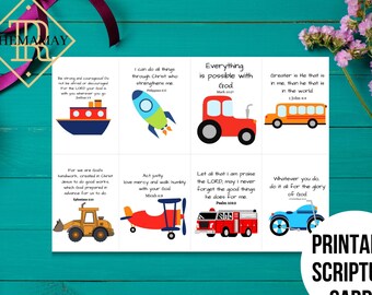 Tarjetas de Escritura para niños, Tarjetas de afirmación, Tarjetas de Escritura, Tarjetas de lonchera, Tarjetas de versículos bíblicos, Mini tarjetas de Escritura, Notas de lonchera para niños
