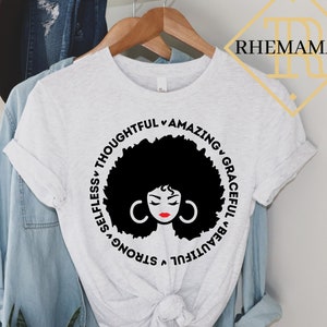 Afro Woman Svg, Motivational Svg, Positive Svg, Inspirational Svg, Affirmations Svg, Strong Women Svg, Commercial Use Svg, Coffee Mug Svg