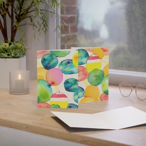 Aquarell Karten Set, Geburtstag Karten Pack,