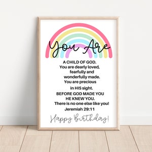 Cartel cristiano, Jeremías 29 11, Cartel del verso de la Biblia, Cartel de las Escrituras, Cartel vertical mate premium, Arte de la pared de las Escrituras, Cartel del arco iris