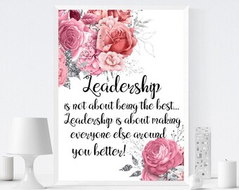 Liderazgo, Impresión de Liderazgo, Citas de Liderazgo, Regalo Mentor, Cartel de Liderazgo, Regalos de Liderazgo, Líder, Regalos de Líder, Regalo de Líder