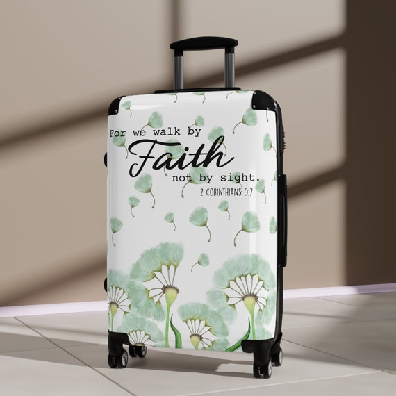 Dandelions Suitcase Travel Essentials Suitcase With Wheels Travel Suitcase Large Suitcase Christian Suitcase Suitcase Set Etsy Canada