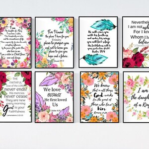 8 Set Of Print, Printable Set, Scripture Printable, Printable Set Of 8, Religious Printable Set, Scripture Bundle, Scripture Printable