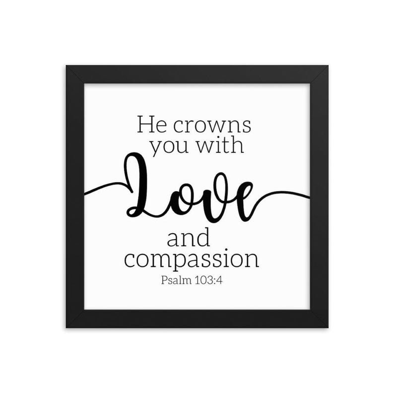Scripture Framed Wall Art Wall Hanging Scripture Frame - Etsy