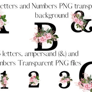 Alphabet Clip Art, Banner Letters, Numbers Clipart, Alphabet Letters, PNG Transparent Background, Party Banner Letters, Wedding Invitation