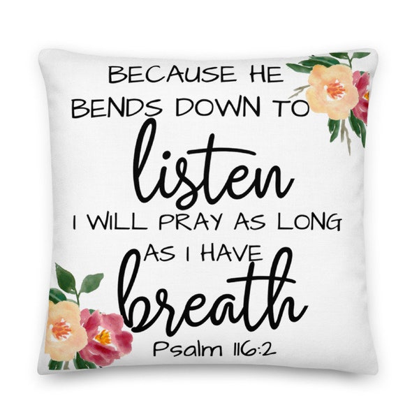 Bible Verse Pillow Etsy