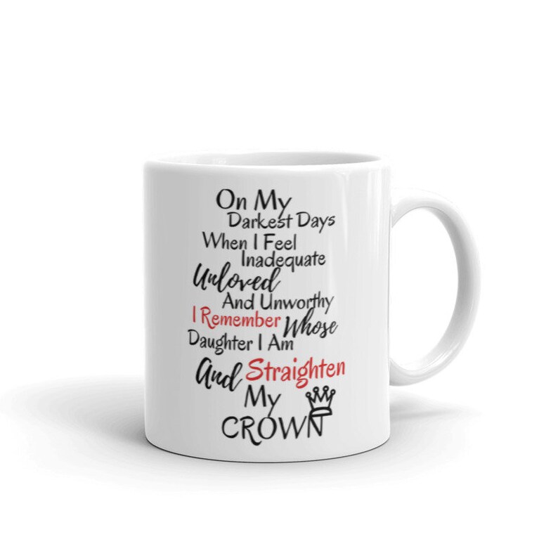 Christian Coffee Mug on My Darkest Days When I Feel Inadequate Etsy