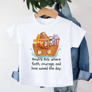 Faith Like Noah Christian Kids Shirts Faith Like Noah Christian Kids Shirts