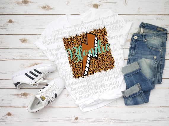cheetah print blondie shirt
