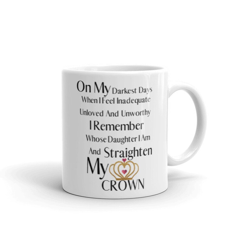 Christian Coffee Mug on My Darkest Days When I Feel Inadequate Etsy