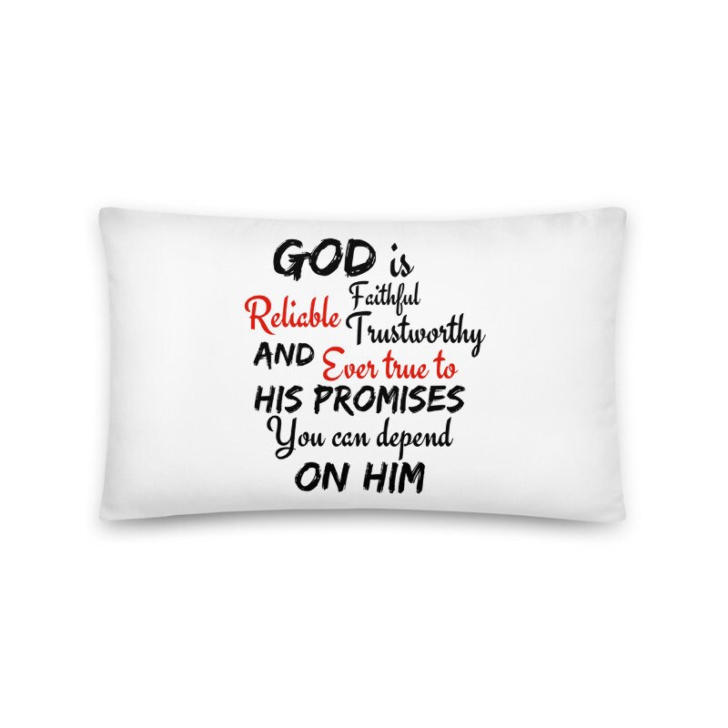 Scripture Pillow Christian Pillows Inspirational Pillow Etsy