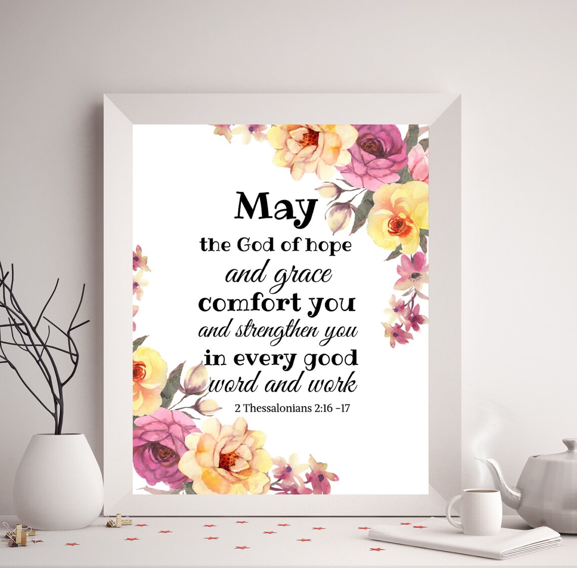May the God Of Hope and Grace Comfort You and Strengthen Etsy