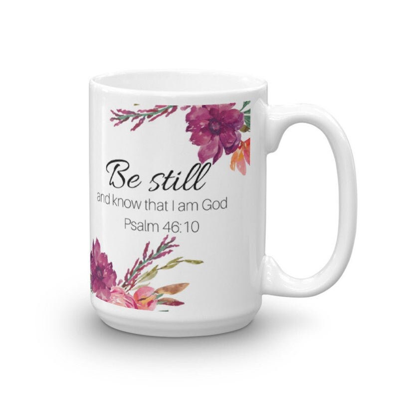 Be Still and Know Double-walled Glass Mug – Psalm 46:10