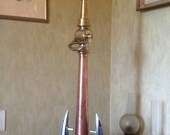 Firefighter steampunk lamp