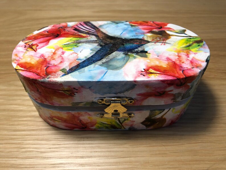 Decoupage Trinket Box Etsy