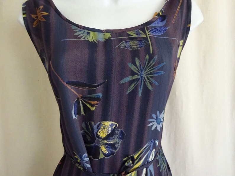 EAMZ AA14 SACRED THREADS Purple Floral Unique Long Dress SM