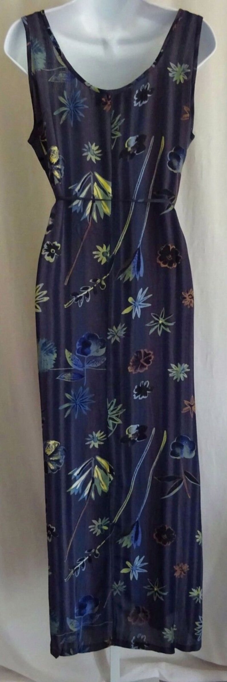EAMZ AA14 SACRED THREADS Purple Floral Unique Long Dress SM