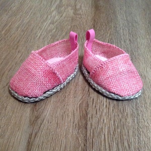 doll shoes, pink doll shoes, doll accessories, dolls, doll sandals,handmade