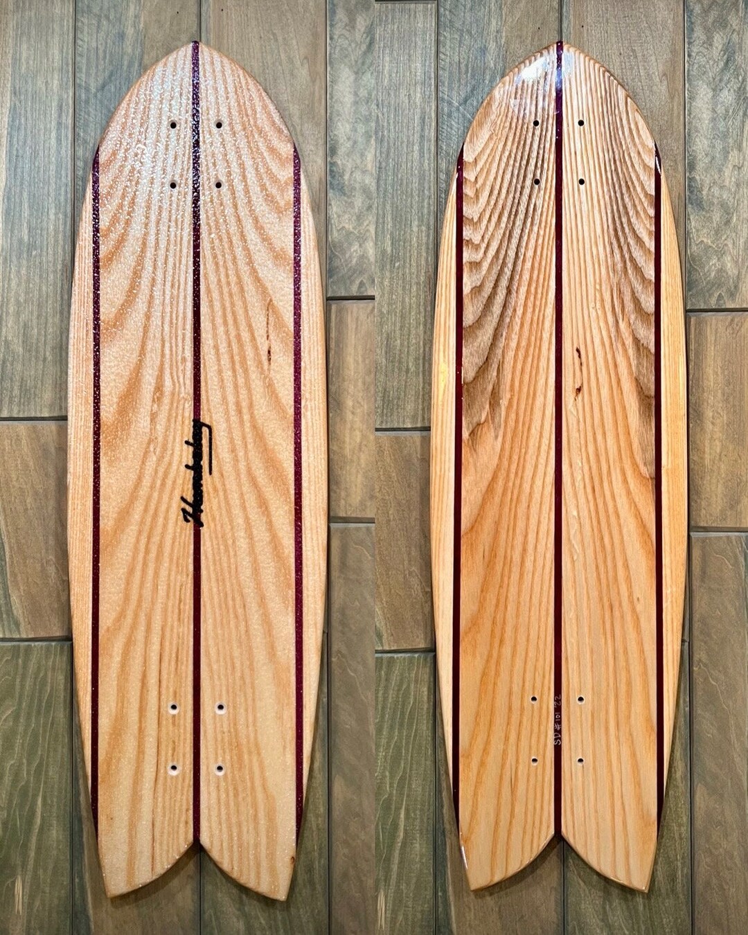 Exotic Hardwood Skateboard Deck Etsy