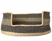 XL Bolga Dog Bed Basket Dog Basket Handmade Dog Bed Comfortable Dog Bed Wicker Dog Bed African Dog Bed Natural Pet Bed