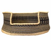 XL Bolga Dog Bed Basket Dog Basket Handmade Dog Bed Comfortable Dog Bed Wicker Dog Bed African Dog Bed Natural Pet Bed