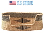 XL Woven Dog Bed Basket Dog Basket Handmade Dog Bed Comfortable Dog Bed Wicker Dog Bed African Dog Bed Natural Pet Bed