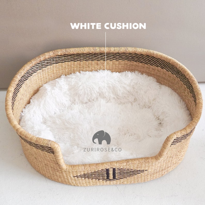 Comfortable Dog Bed Natural Pet Bed African Dog Bed Handmade Dog Bed XL Woven Dog Bed Basket Wicker Dog Bed Dog Basket