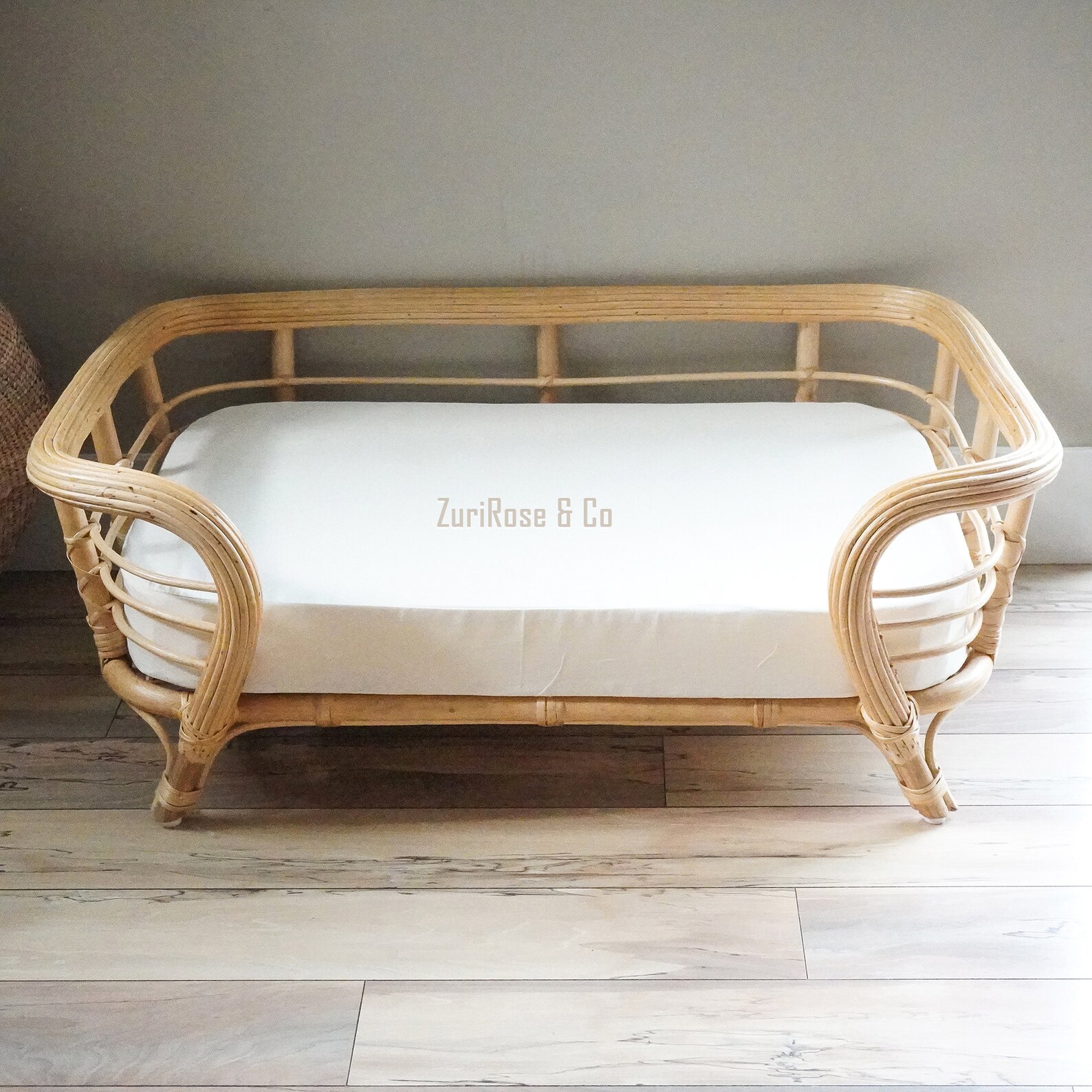 XL Handmade Rattan Dog Bed | Rattan Pet Bed | Dog Basket Bed | Wicker ...