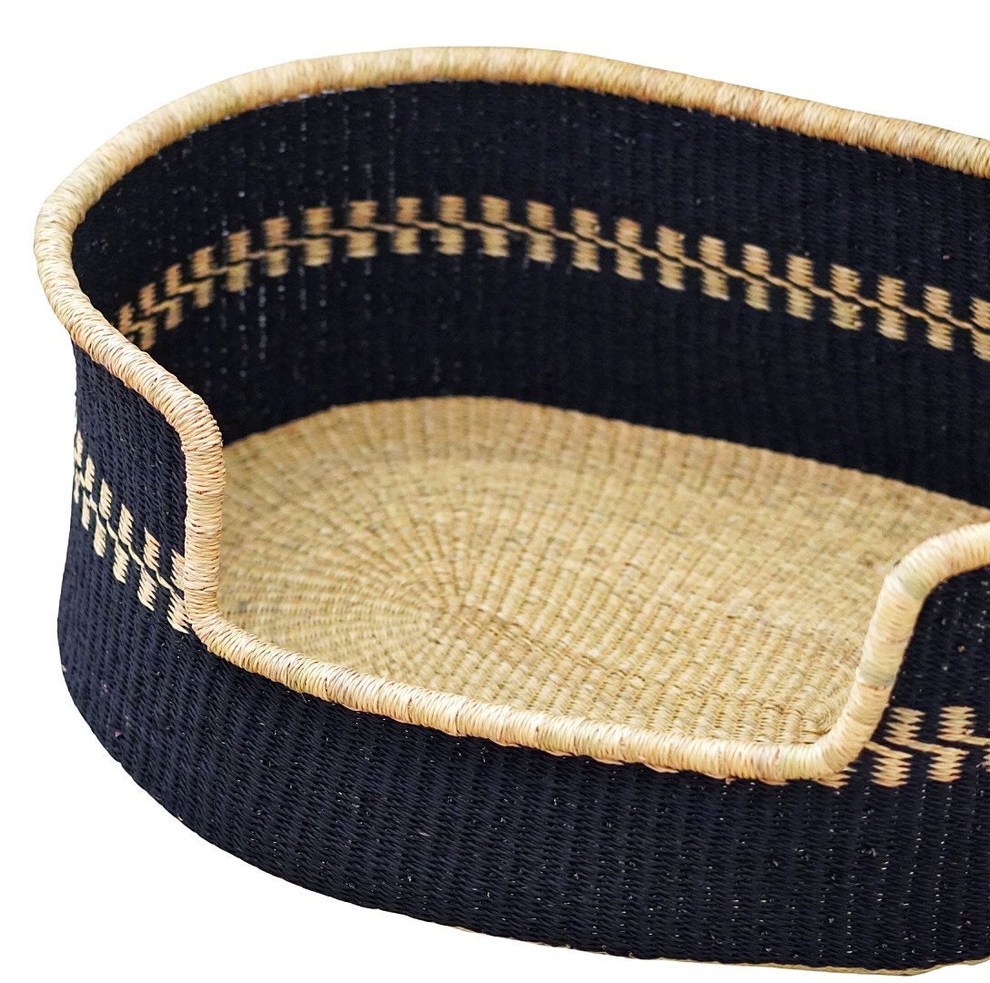 XL Woven Dog Bed Basket Dog Basket Handmade Dog Bed Etsy