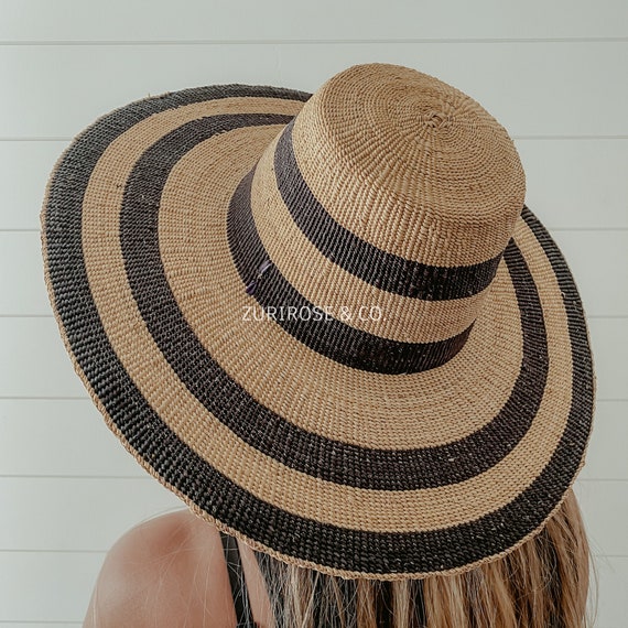 Women African Bolga Hat African Hat Farmers Sun Hat Sun Hat Straw Hat Beach  Hat Farmers Hat Summer Hat African Straw Hat 