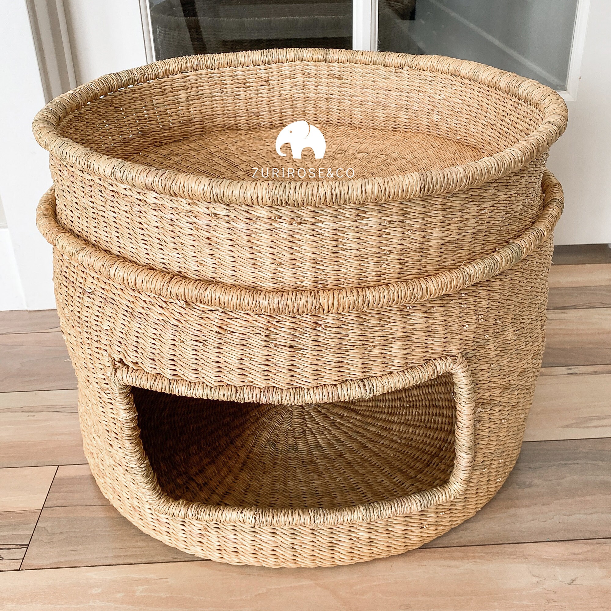 Custom Woven Cat Basket Bed Cat Basket Handmade Dog Bed Etsy