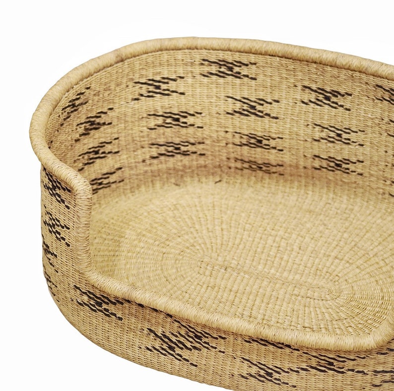 Comfortable Dog Bed Natural Pet Bed African Dog Bed Handmade Dog Bed XL Woven Dog Bed Basket Wicker Dog Bed Dog Basket