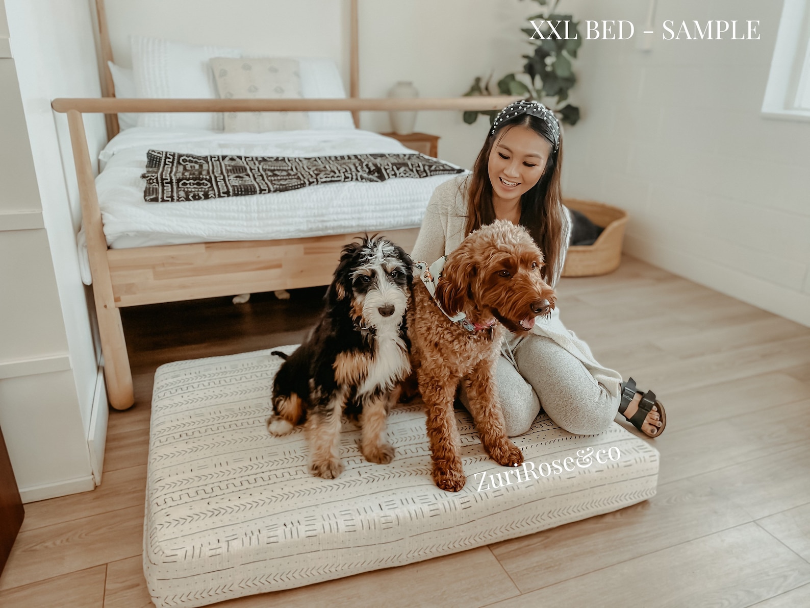 Boho Dog Bed XXL African Mud Cloth Pet Bed Mud Cloth Pet Bed Etsy