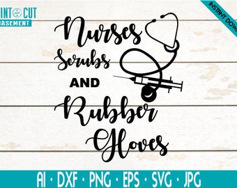 Download Nurse Vibes SVG Nurse Life AI Clip Art Cricut File | Etsy