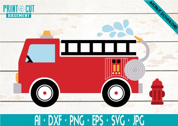 Free Free 215 Silhouette Fire Truck Svg SVG PNG EPS DXF File