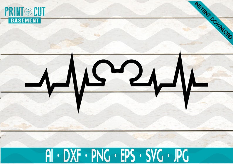 Disney Heartbeat Mickey Mouse Svg Vacation Disneyworld Shirt Kids Iron On Disney Vacation Svg Digital Print And Cut Basement Women Clip Art Art Collectibles Shantived Com